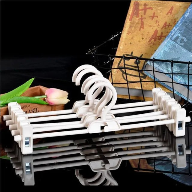 5PCS Non-Slip Skirt Peg Hanger New Adjustable Portable Save Space Hangers Wardrobe Organizer Household