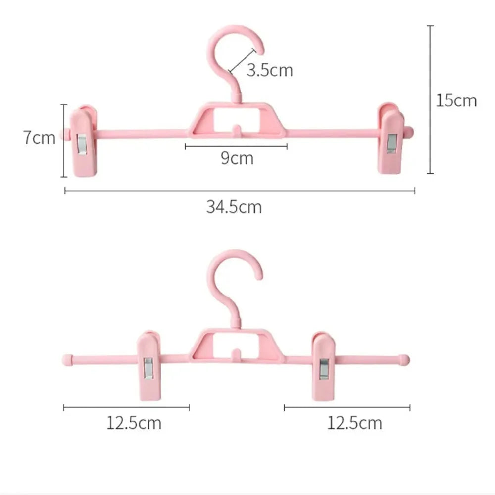 5PCS Non-Slip Skirt Peg Hanger New Adjustable Portable Save Space Hangers Wardrobe Organizer Household