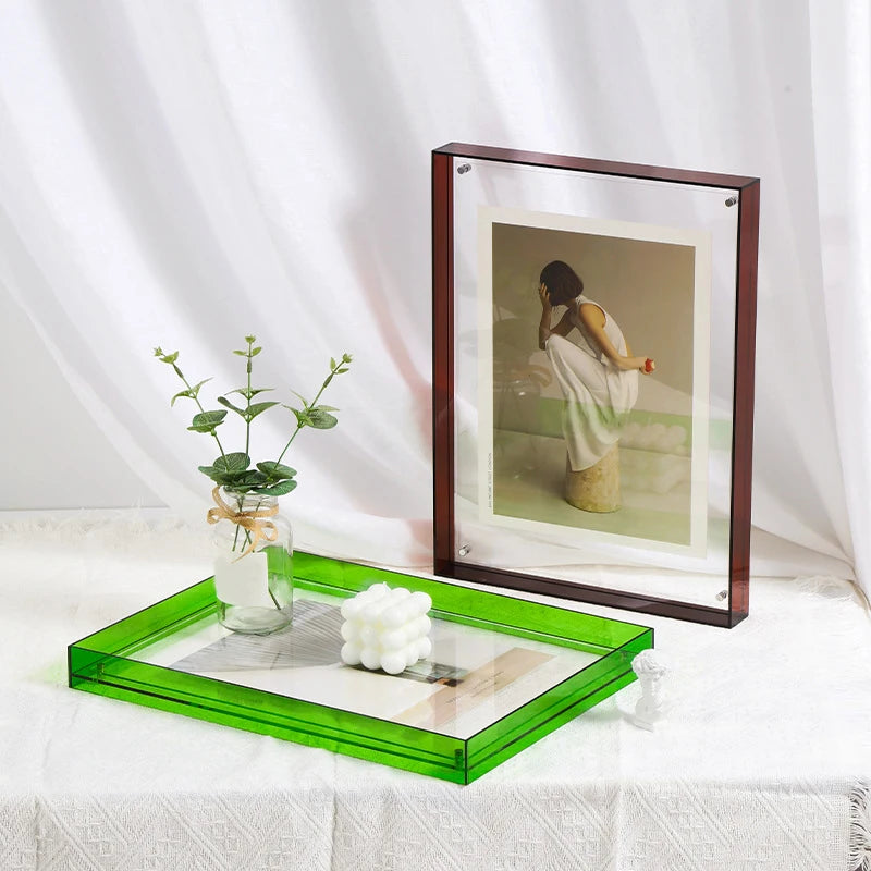 Transparent Acrylic Photo Frame For Living Room Office Home Decor DIY Poster Painting Table Wall Decoration