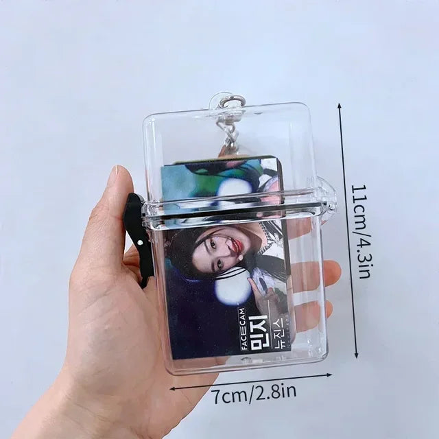 Transparent Card Storage Box Picture Frame Kpop Picture Holder Idol Photocard Collect Box Photo Organizer Box 탑로더 보관함