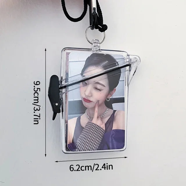 Transparent Card Storage Box Picture Frame Kpop Picture Holder Idol Photocard Collect Box Photo Organizer Box 탑로더 보관함