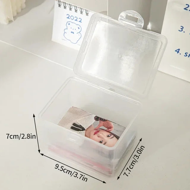 Transparent Card Storage Box Picture Frame Kpop Picture Holder Idol Photocard Collect Box Photo Organizer Box 탑로더 보관함