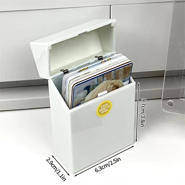 Transparent Card Storage Box Picture Frame Kpop Picture Holder Idol Photocard Collect Box Photo Organizer Box 탑로더 보관함