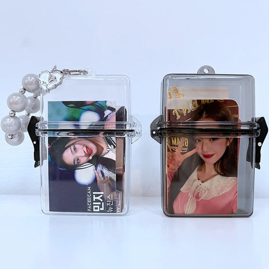 Transparent Card Storage Box Picture Frame Kpop Picture Holder Idol Photocard Collect Box Photo Organizer Box 탑로더 보관함