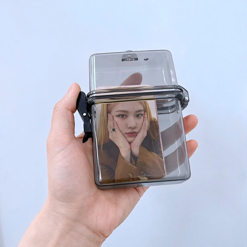 Transparent Card Storage Box Picture Frame Kpop Picture Holder Idol Photocard Collect Box Photo Organizer Box 탑로더 보관함