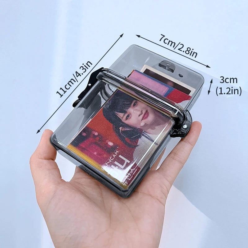 Transparent Card Storage Box Picture Frame Kpop Picture Holder Idol Photocard Collect Box Photo Organizer Box 탑로더 보관함