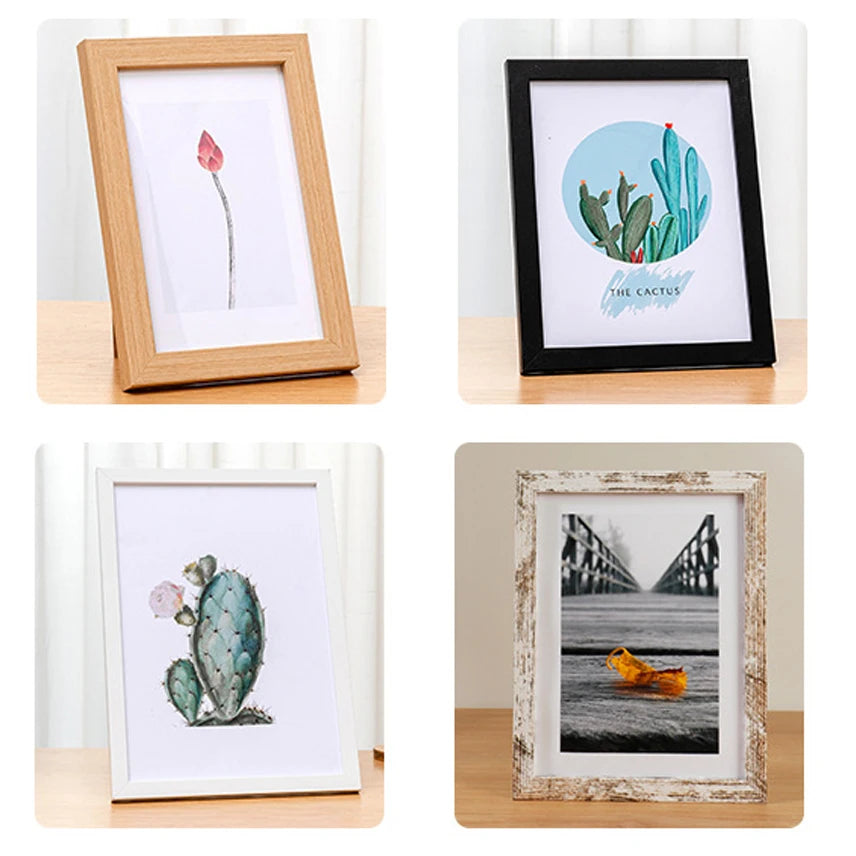 Wood Photo Frame For Wall Hanging With Plexiglass10x15 13X18 15X20cm A4 wooden Picture Frame For Pictures Photo Decor Wholesale